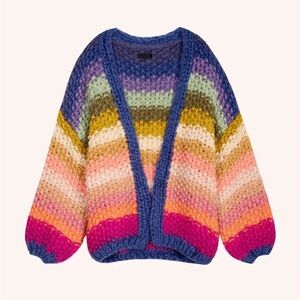 Anthropologie Multicolor Chunky Cardigan